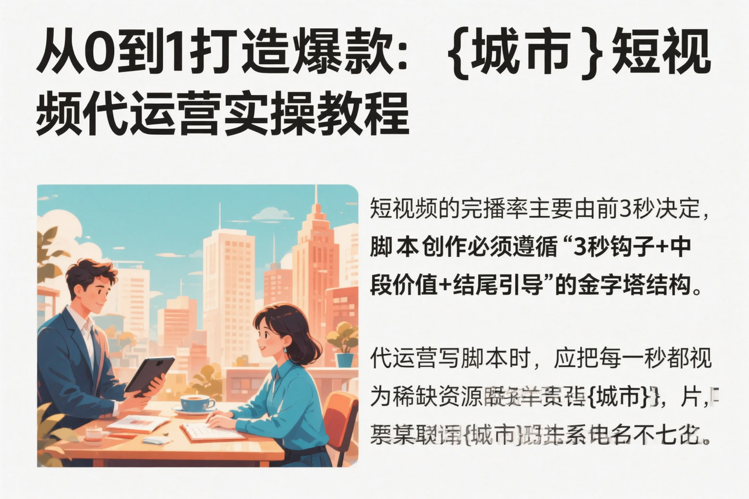 从0到1打造爆款：焦作短视频代运营实操教程