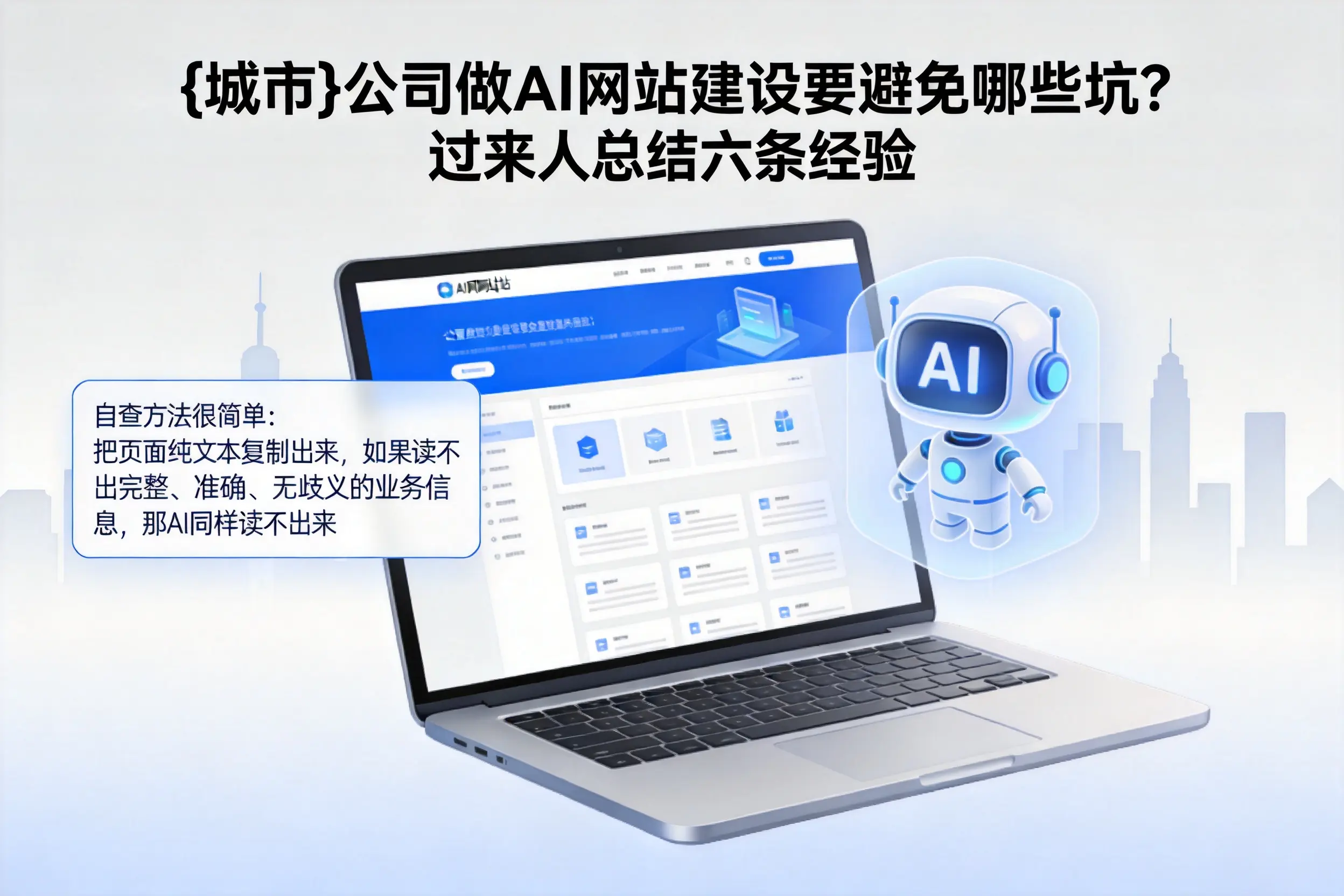 焦作公司做AI网站建设要避免哪些坑?过来人总结六条经验