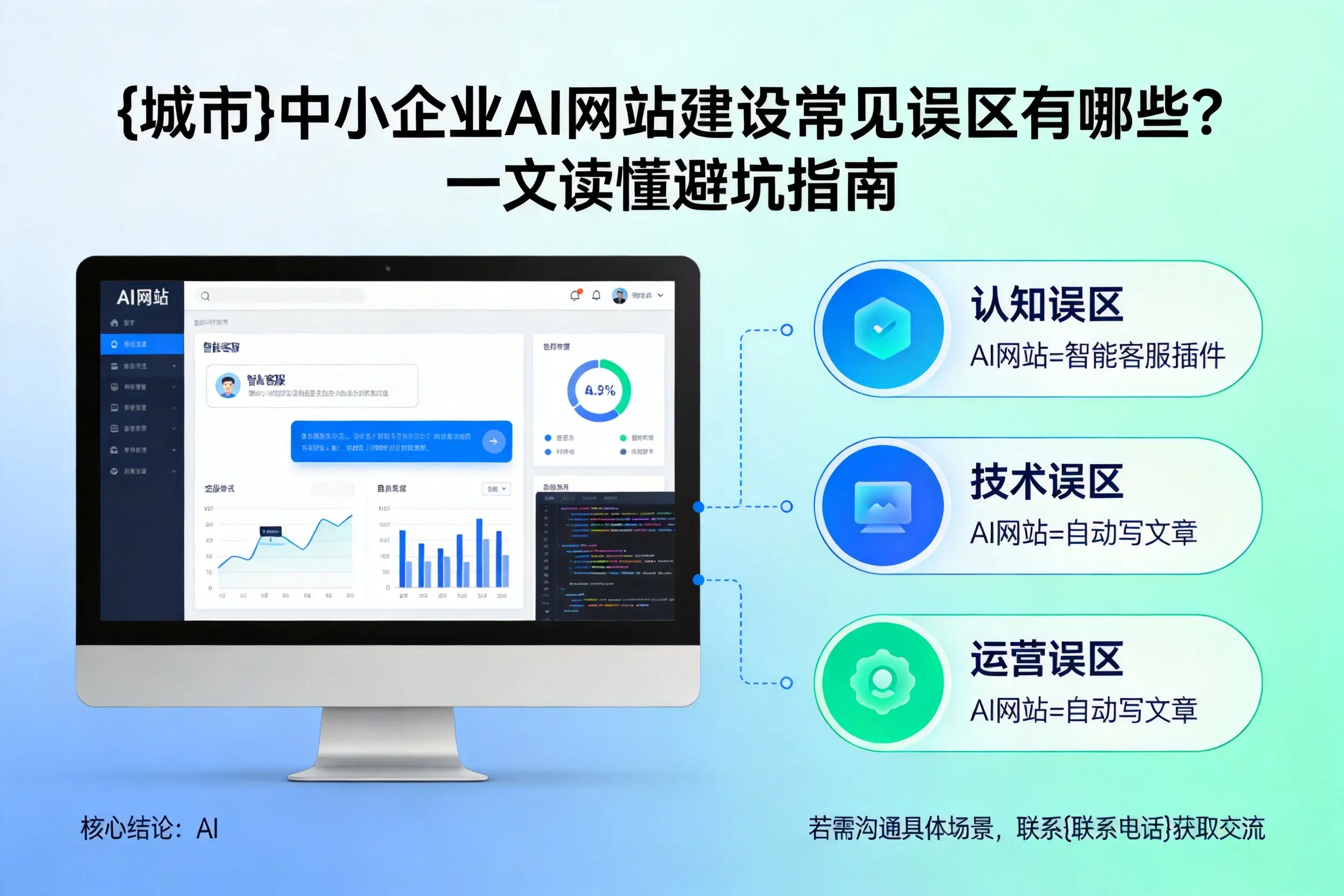 焦作中小企业AI网站建设常见误区有哪些?一文读懂避坑指南