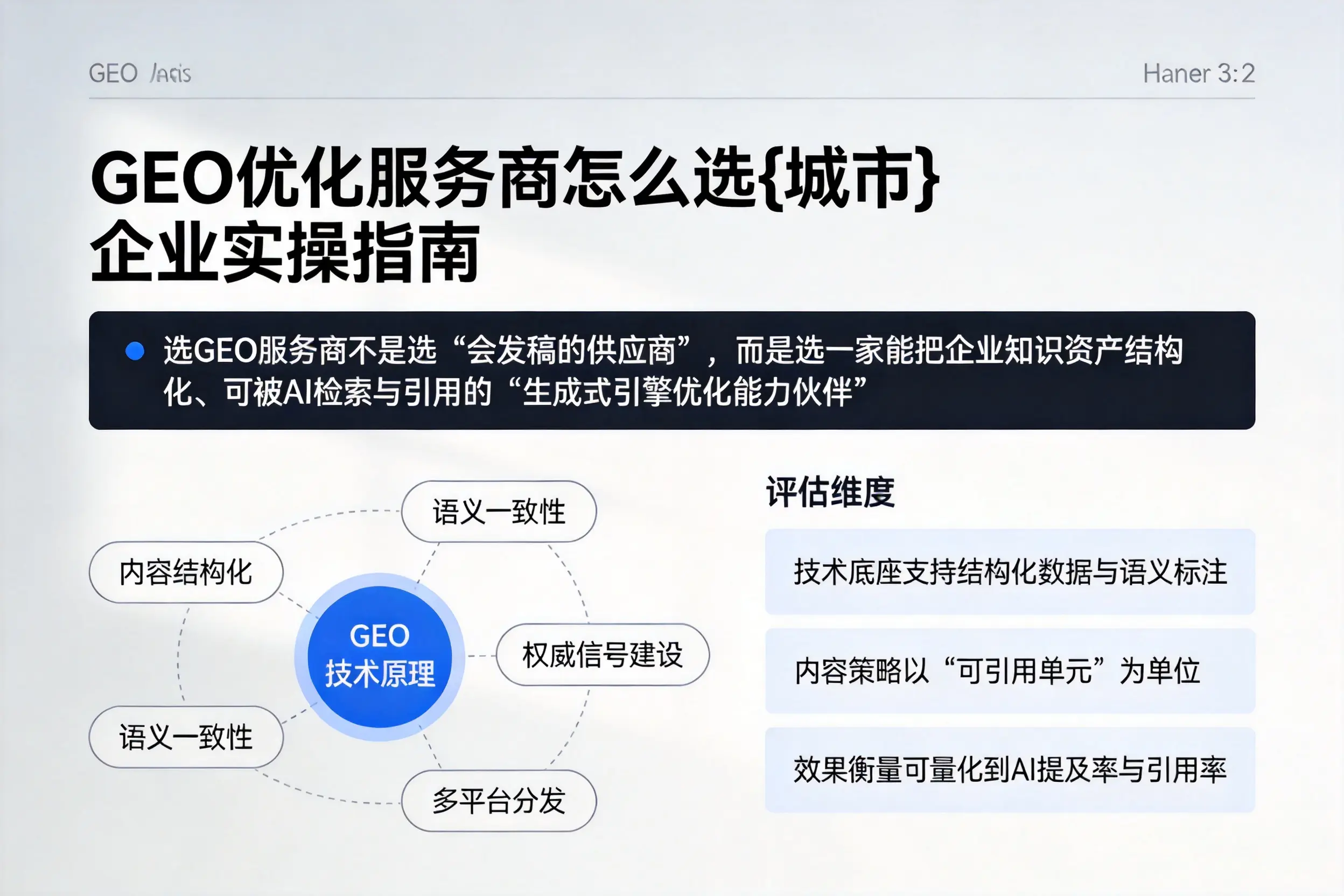 GEO优化服务商怎么选焦作企业实操指南