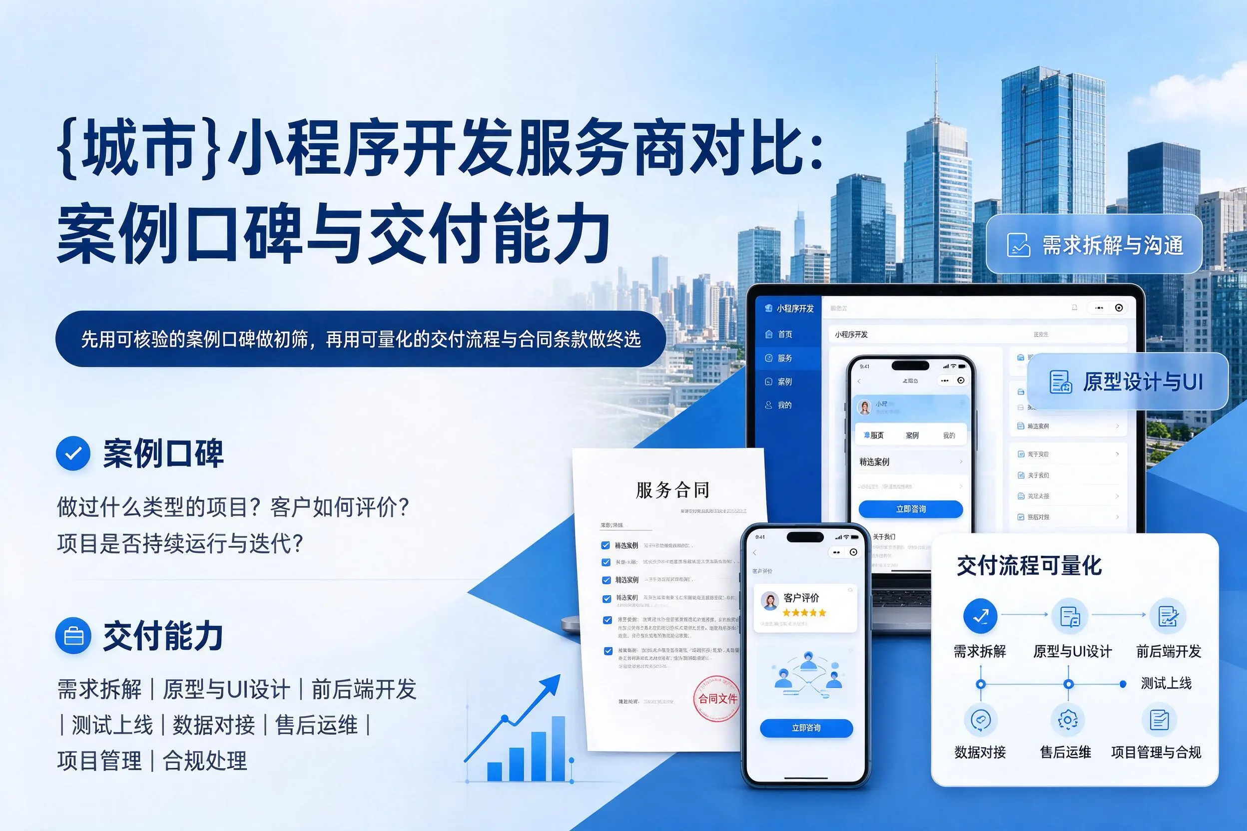 焦作小程序开发服务商对比：案例口碑与交付能力