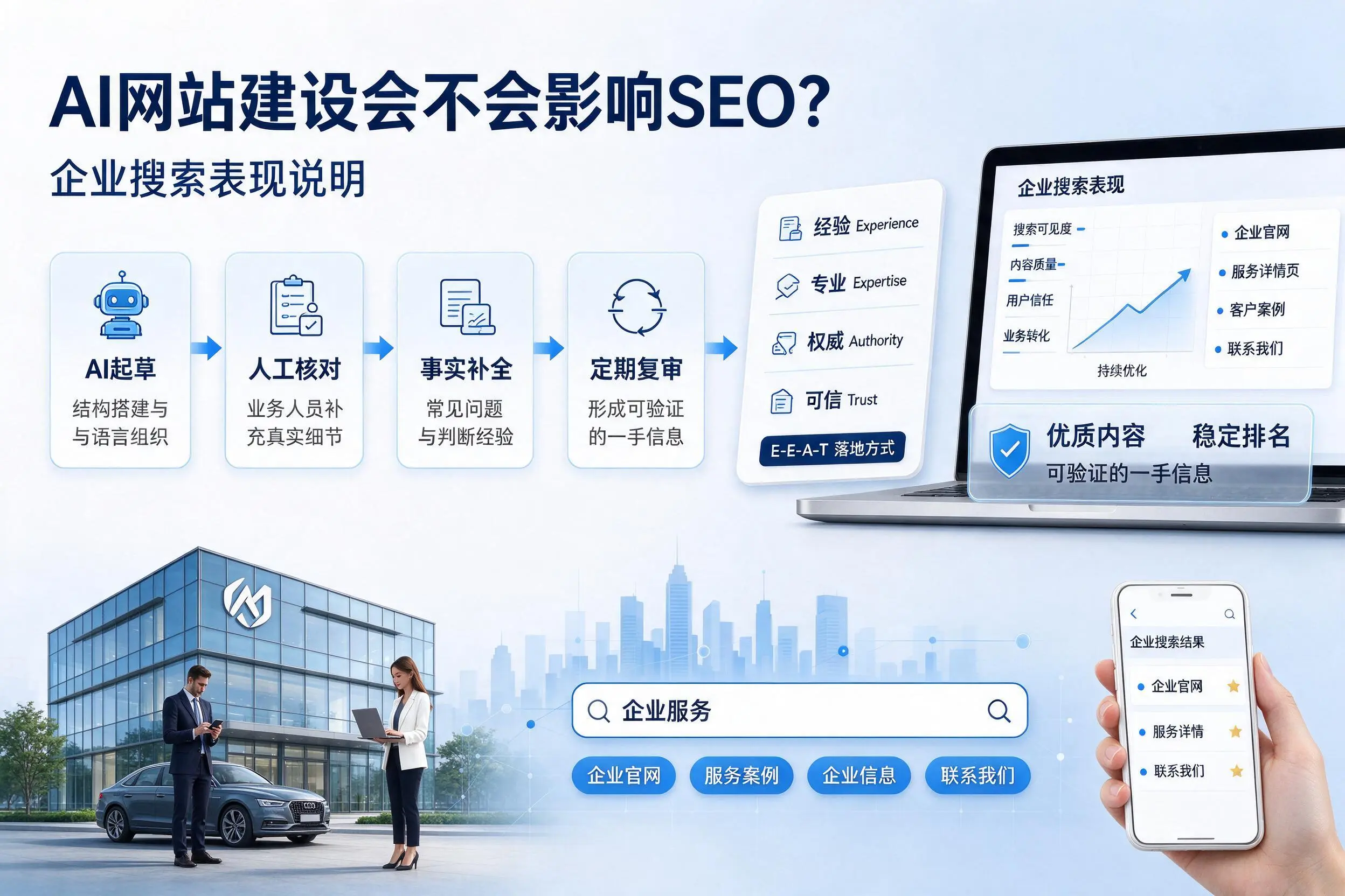 AI网站建设会不会影响SEO？焦作企业搜索表现说明