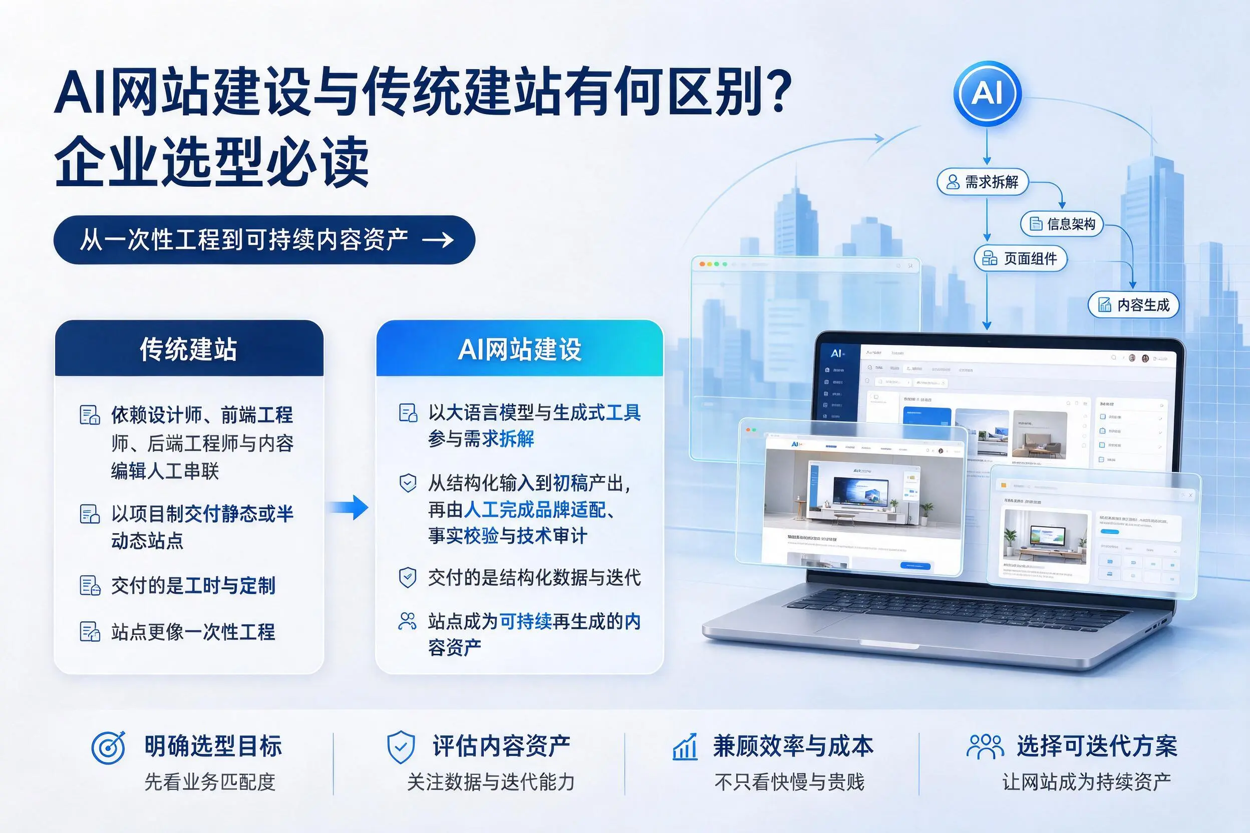 AI网站建设与传统建站有何区别?焦作企业选型必读