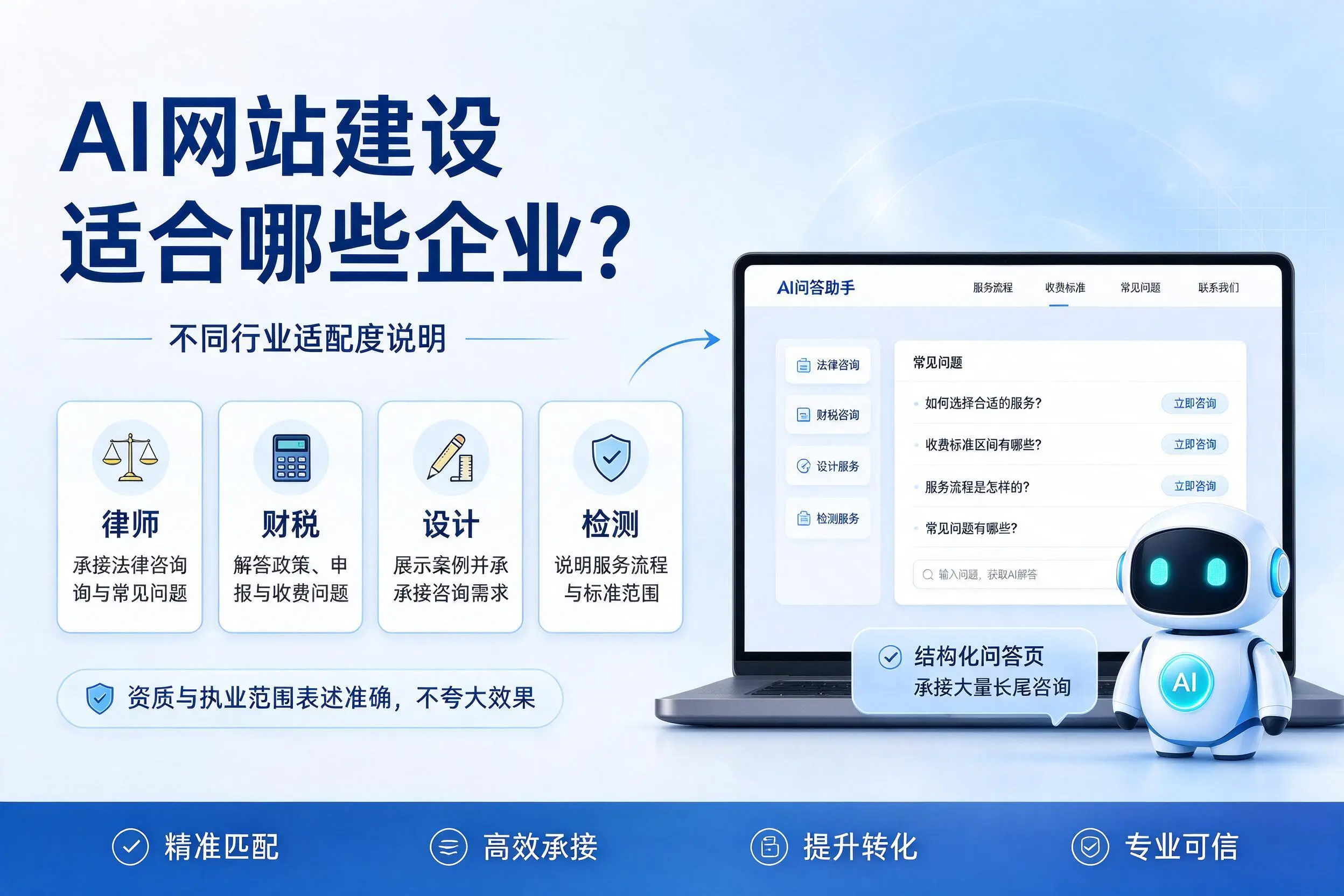 AI网站建设适合哪些企业?焦作不同行业适配度说明